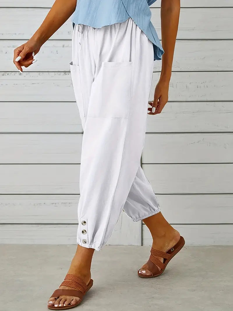 Short summer pants for women | drawstring