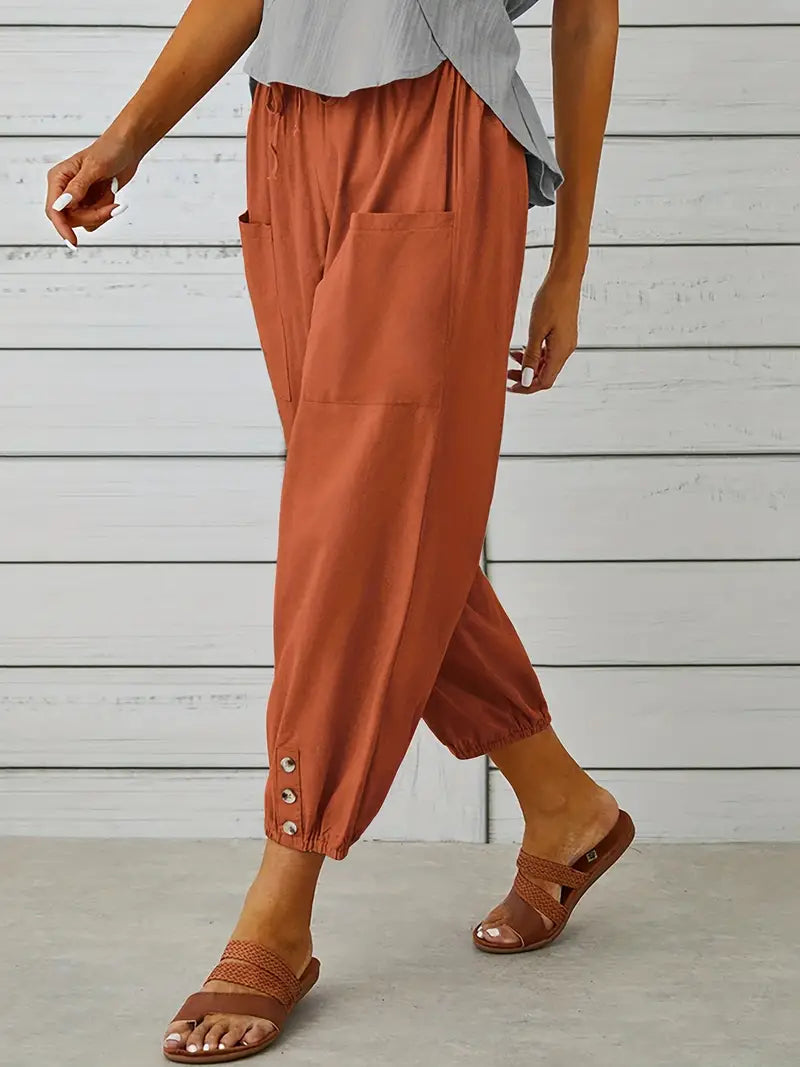 Short summer pants for women | drawstring