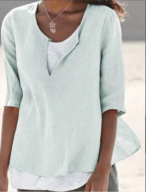 Casual Layered Blouse for Women | Summer