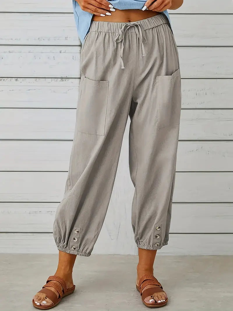 Short summer pants for women | drawstring
