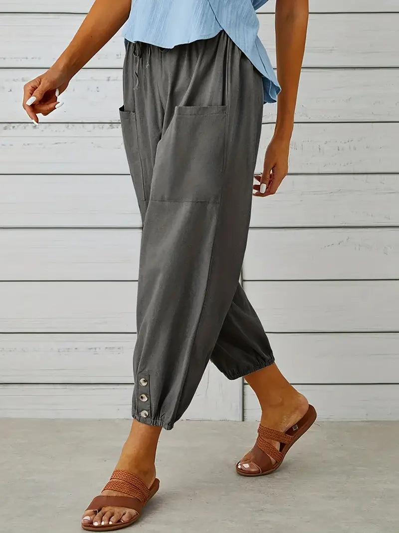 Short summer pants for women | drawstring