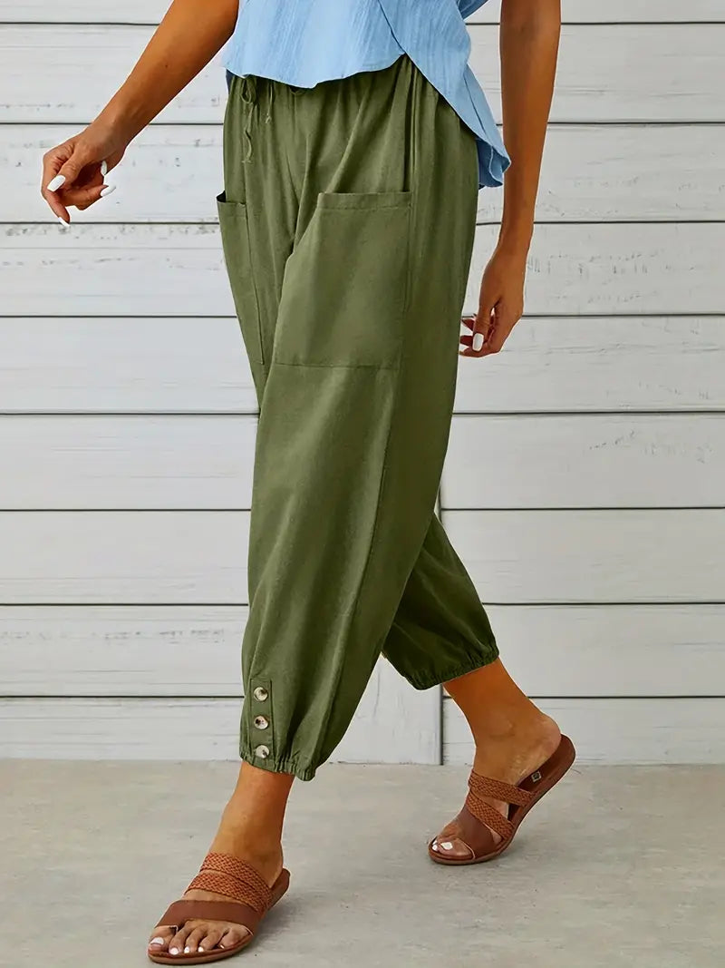 Short summer pants for women | drawstring