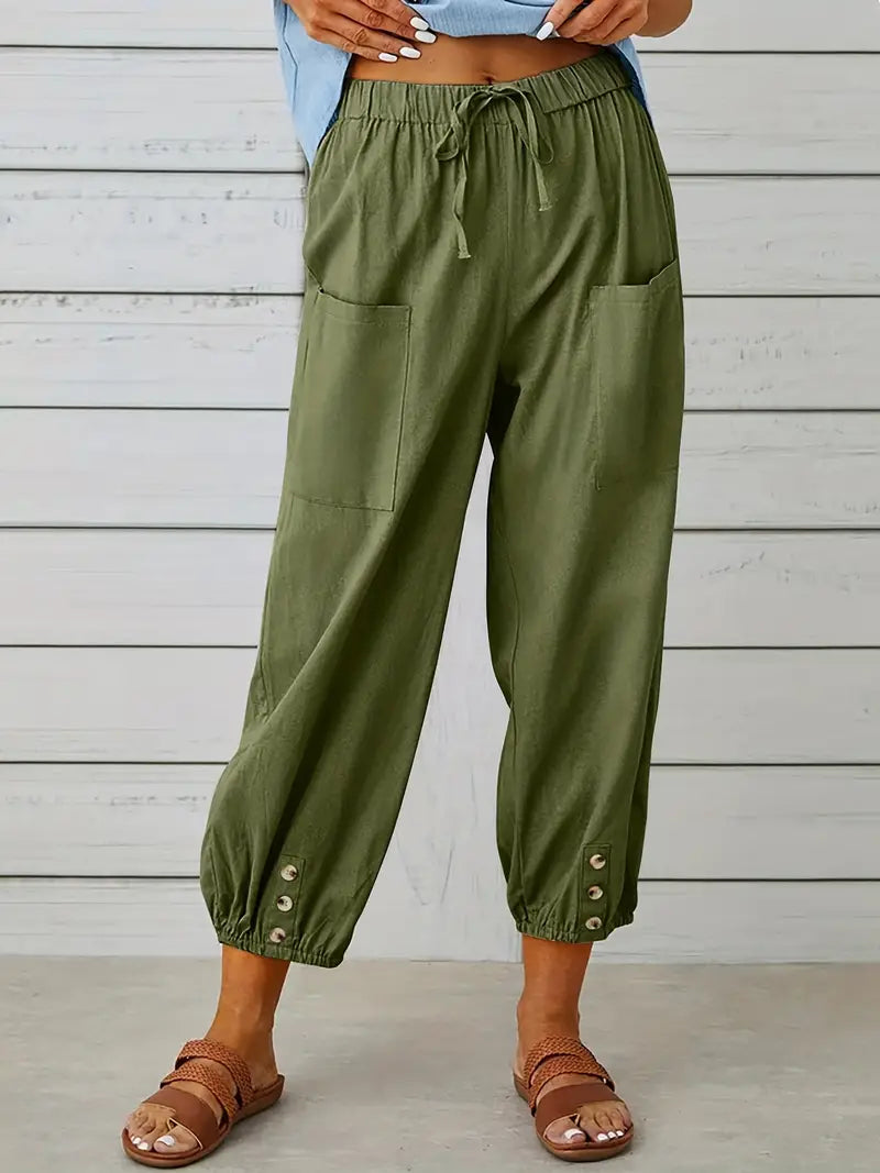 Short summer pants for women | drawstring
