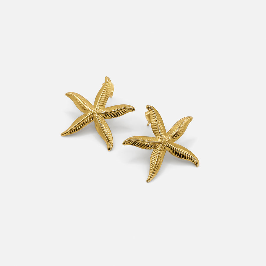 Golden Starfish Earrings – A maritime touch for your style