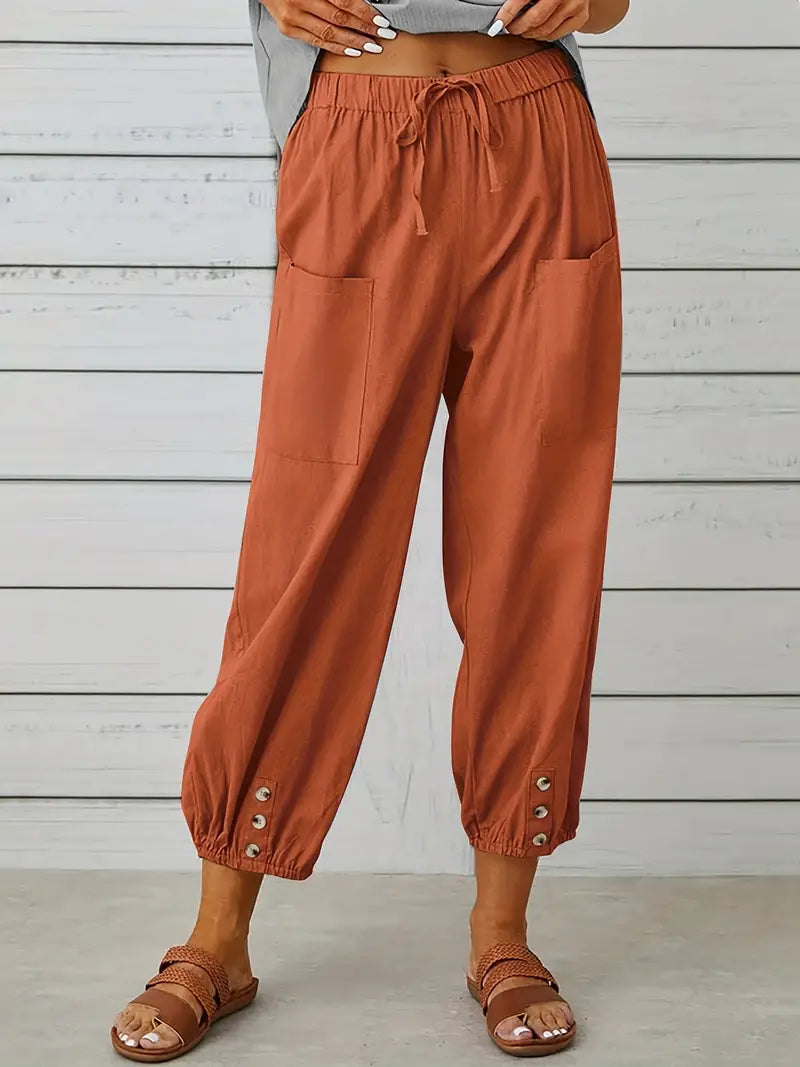 Short summer pants for women | drawstring