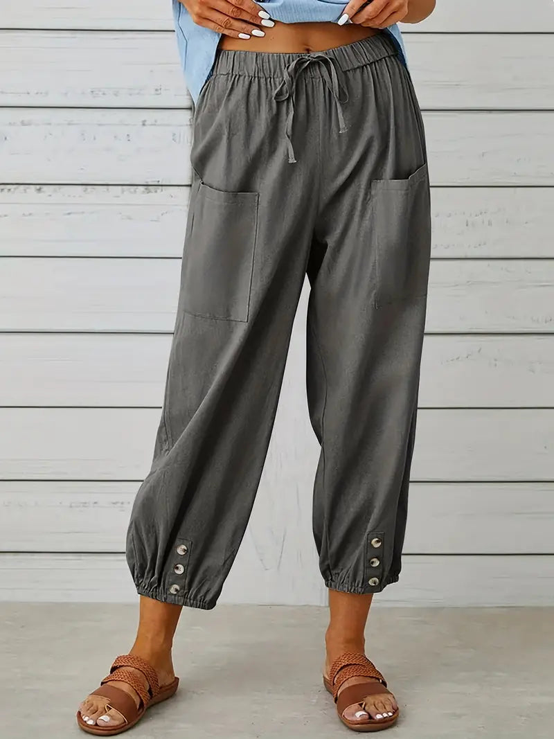 Short summer pants for women | drawstring
