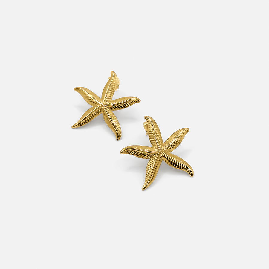 Golden Starfish Earrings – A maritime touch for your style