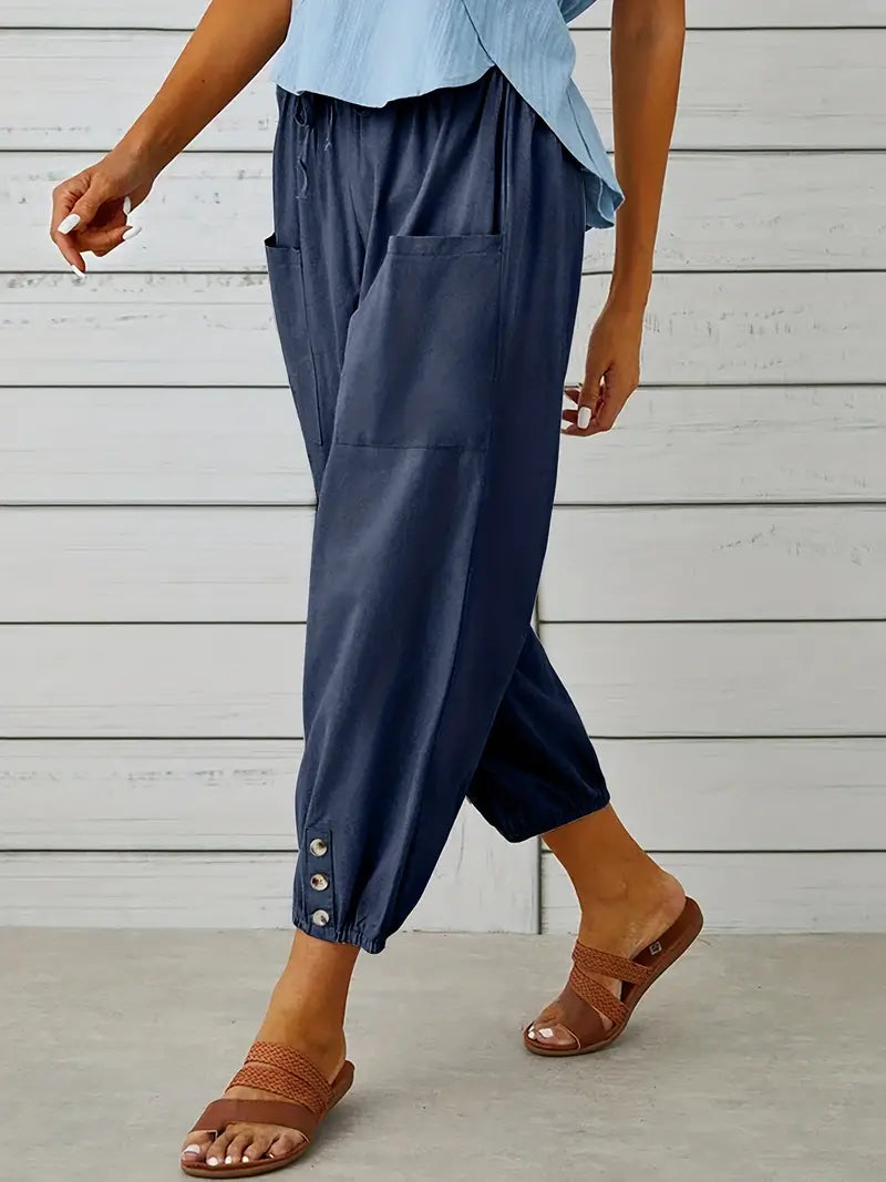 Short summer pants for women | drawstring