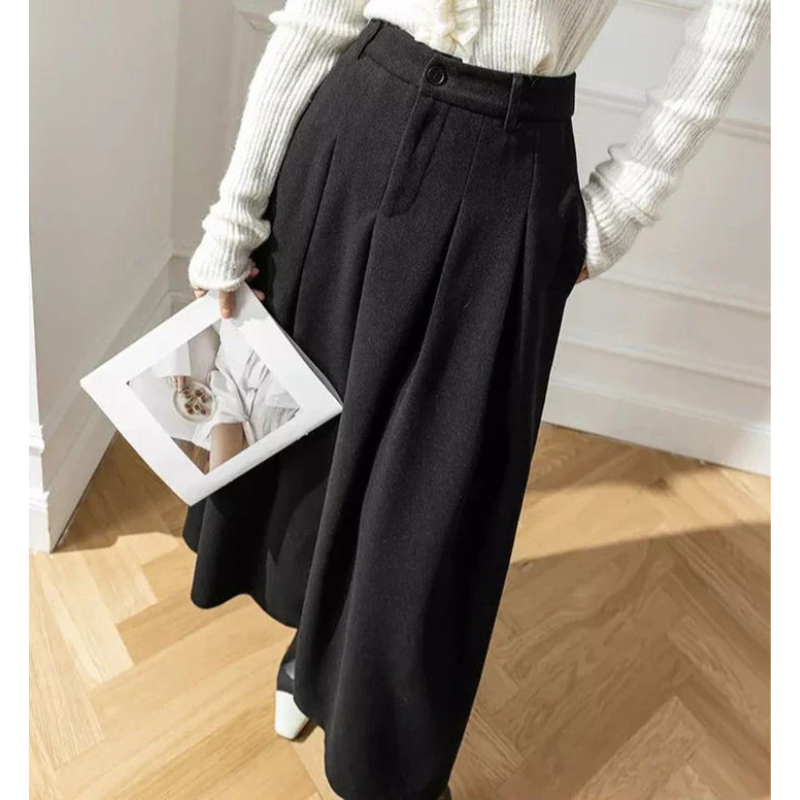 Pleated Skirt with High Waist for Women | Casual