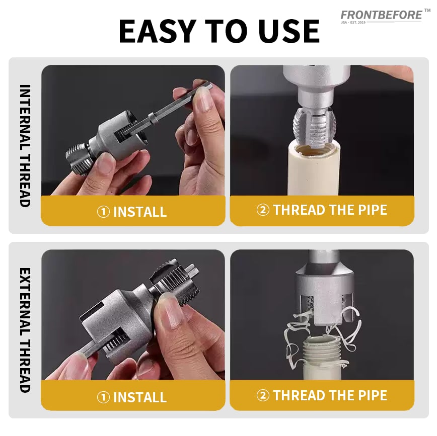 PipeTwist™ Precision Threads Instantly