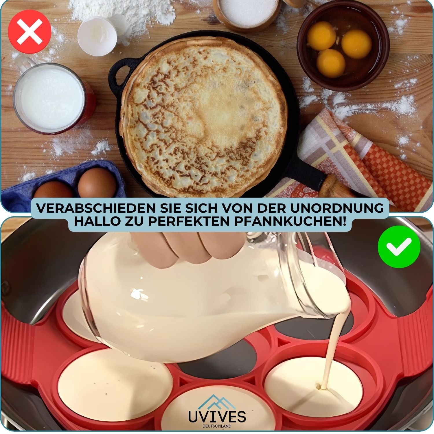 1+1 Free | SweetFlip™ Golden Perfect Pancakes