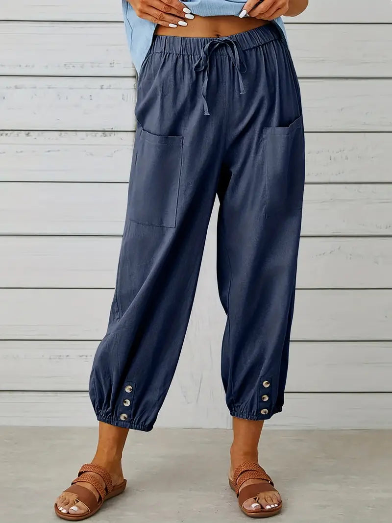 Short summer pants for women | drawstring