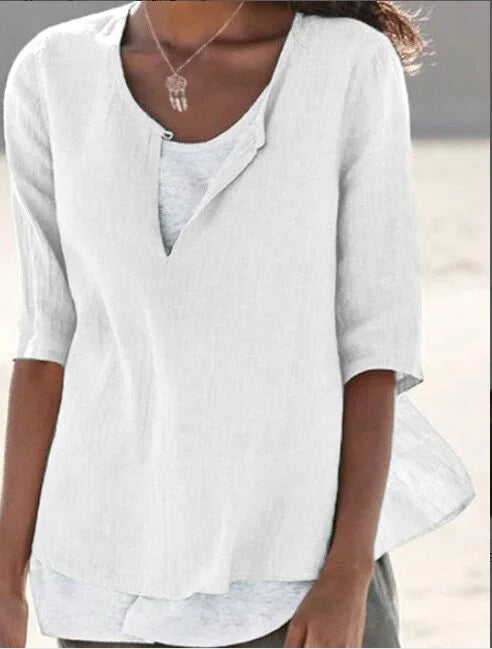 Casual Layered Blouse for Women | Summer