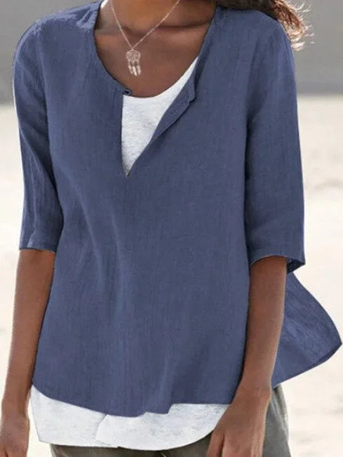 Casual Layered Blouse for Women | Summer