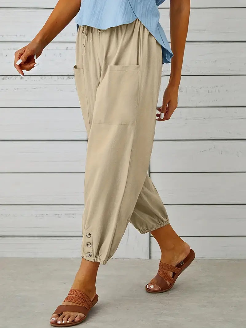 Short summer pants for women | drawstring