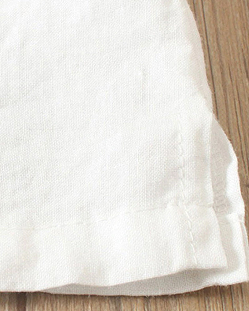 Women's Short Sleeve Blouse with Classic Round Neck