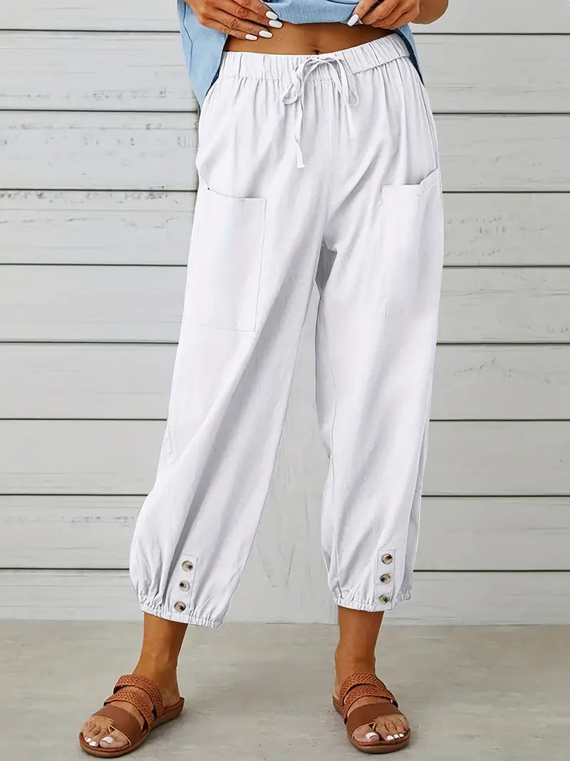 Short summer pants for women | drawstring