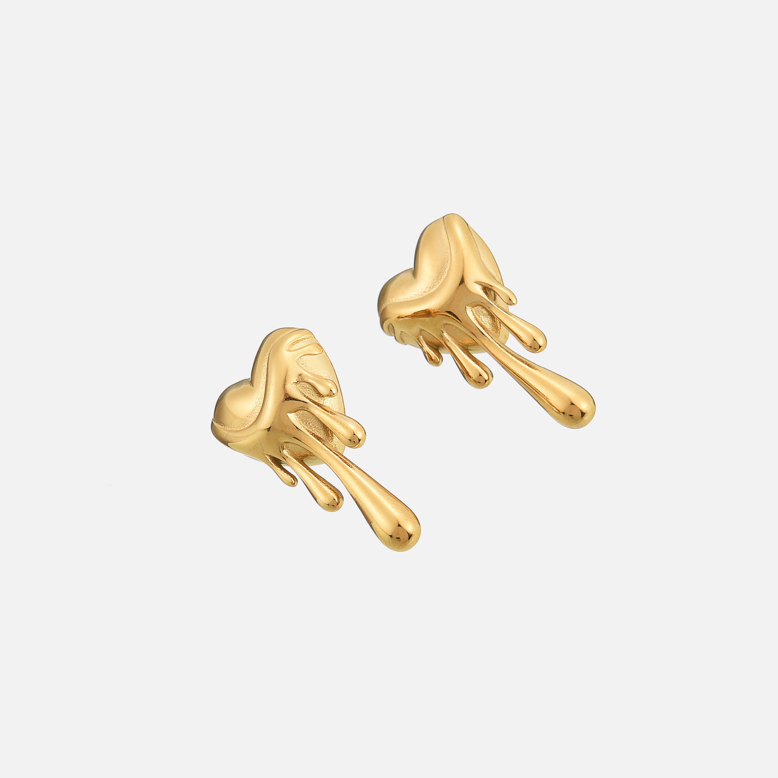 Meltdown Earrings in Gold or Silver – Hypoallergenic & Unique Design