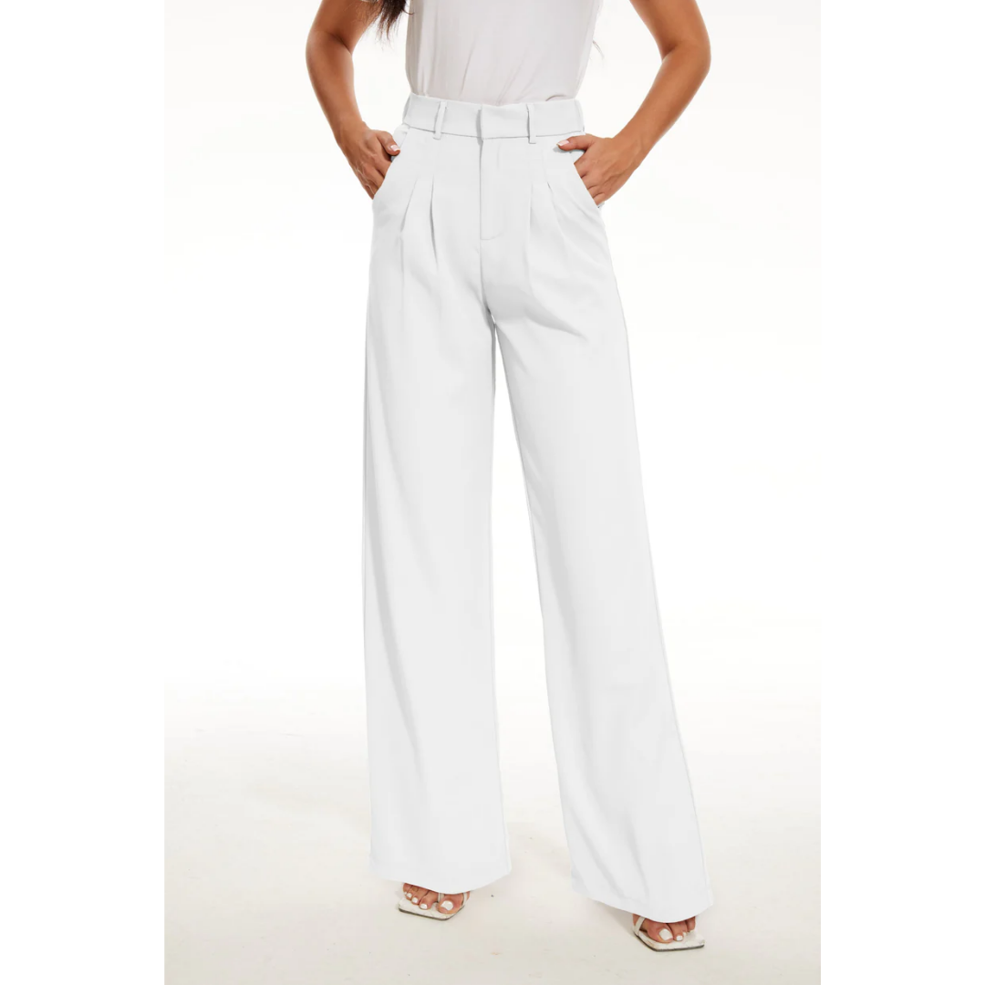 Women's Casual High-Waisted Pants | Wide Leg