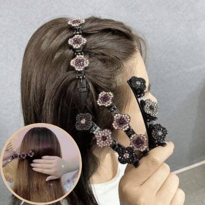 GemClips™ Stone Braided Hair Clips