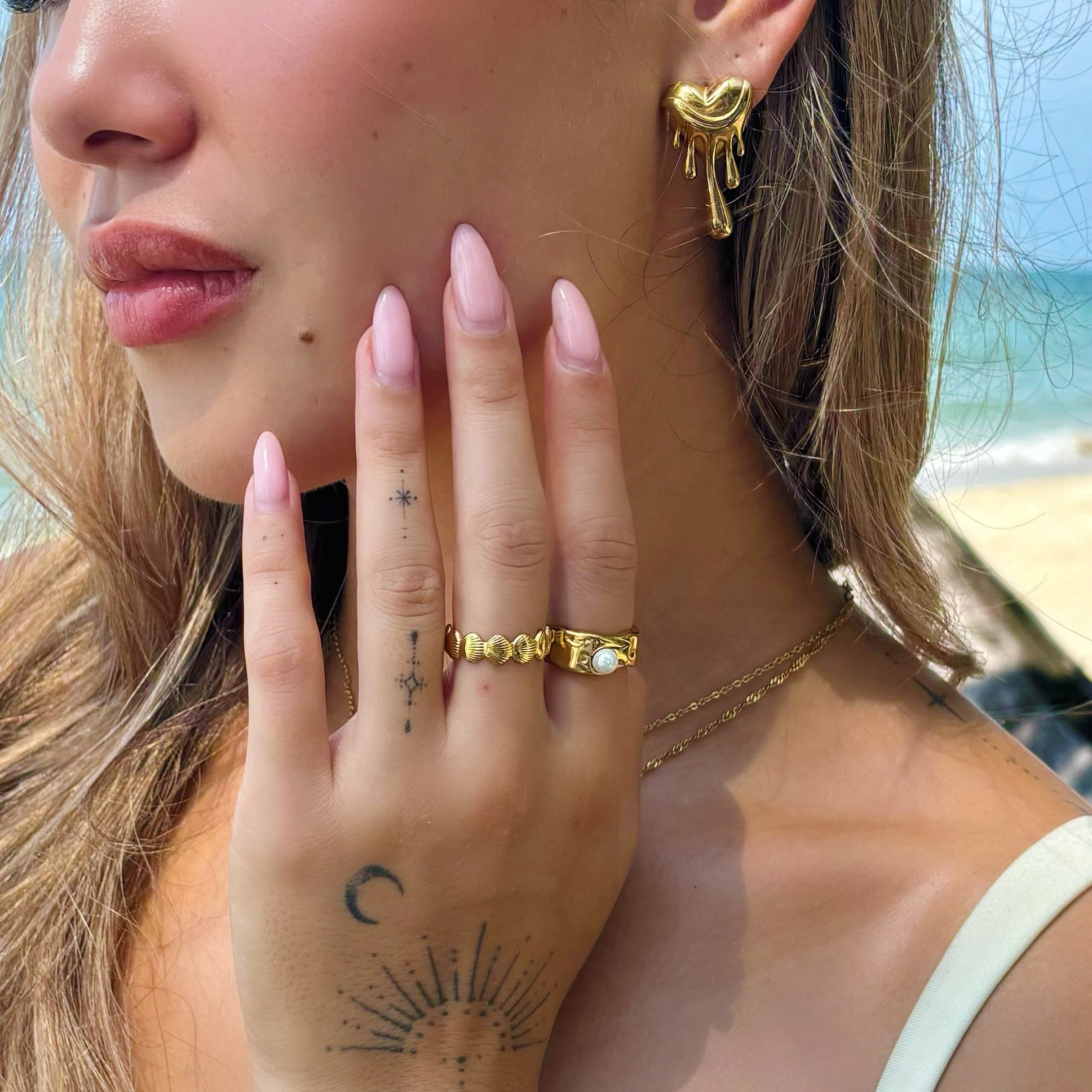 Meltdown Earrings in Gold or Silver – Hypoallergenic & Unique Design