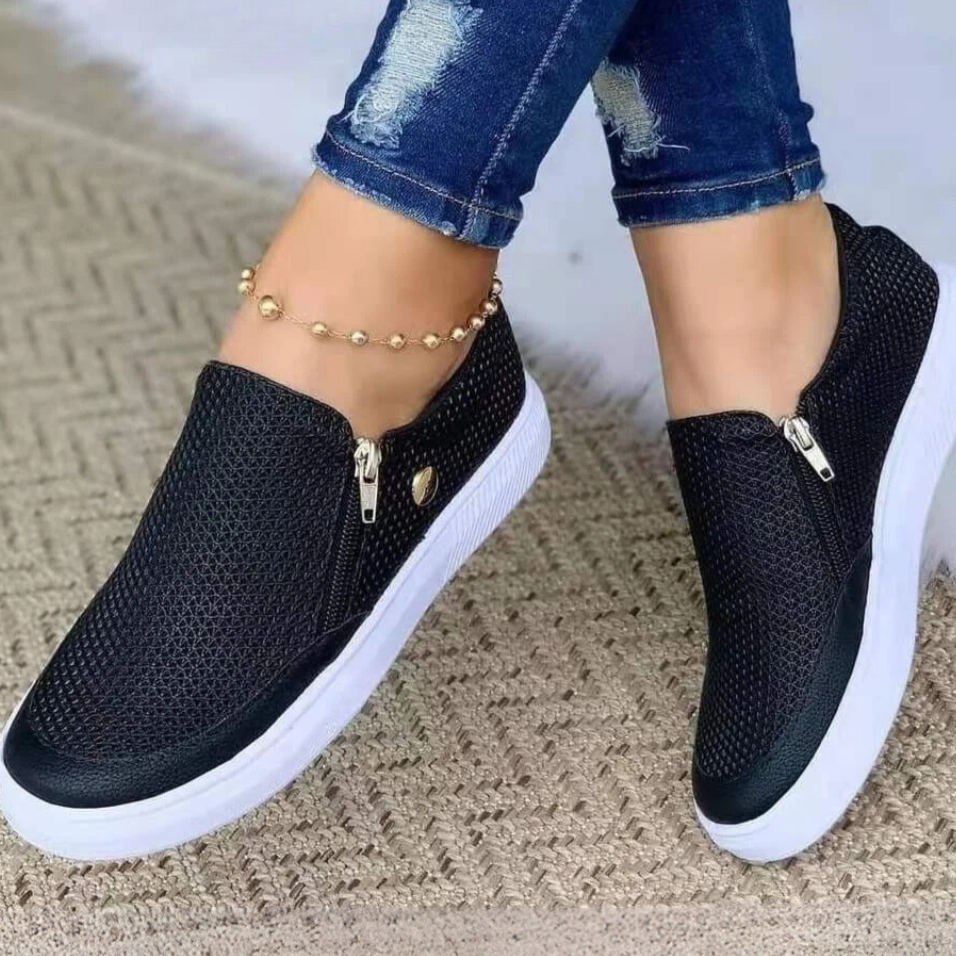 Bertha™ | Zipper Orthopedic Women's Shoes