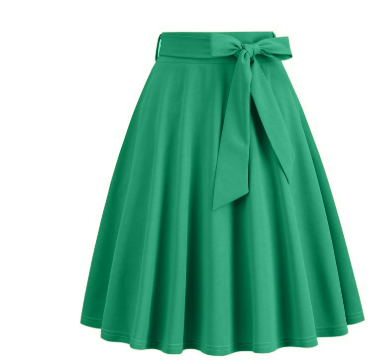 Women's Side Bow Stylish A-Line Midi Skirt | High Waist