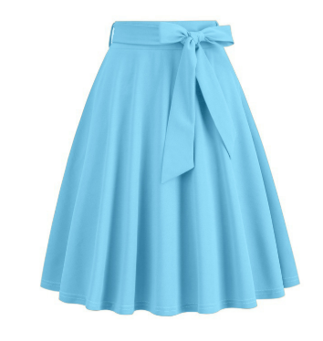 Women's Side Bow Stylish A-Line Midi Skirt | High Waist