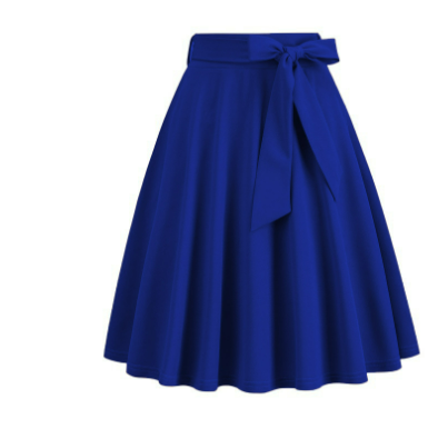 Women's Side Bow Stylish A-Line Midi Skirt | High Waist