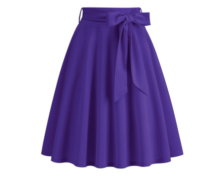 Women's Side Bow Stylish A-Line Midi Skirt | High Waist
