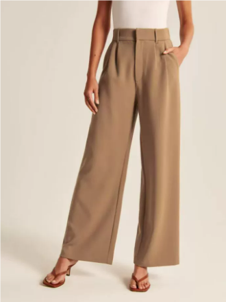 Women's Casual High-Waisted Pants | Wide Leg