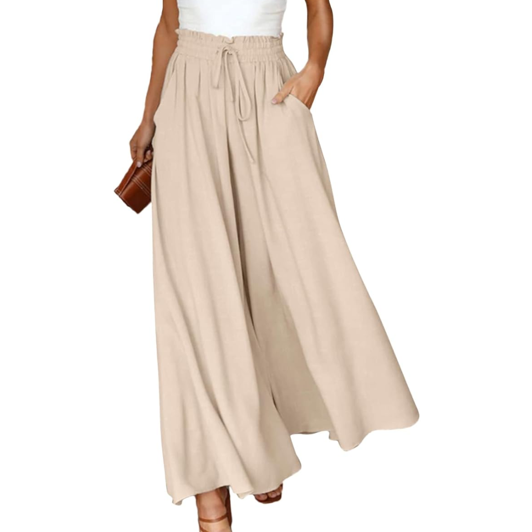 Loose Fit Pants with Wide Legs for Women | Summer