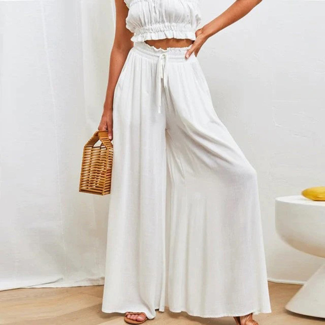 Loose Fit Pants with Wide Legs for Women | Summer