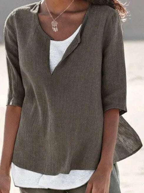 Casual Layered Blouse for Women | Summer