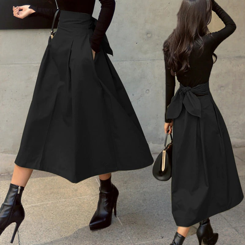 High-Waisted Women's Midi Skirt