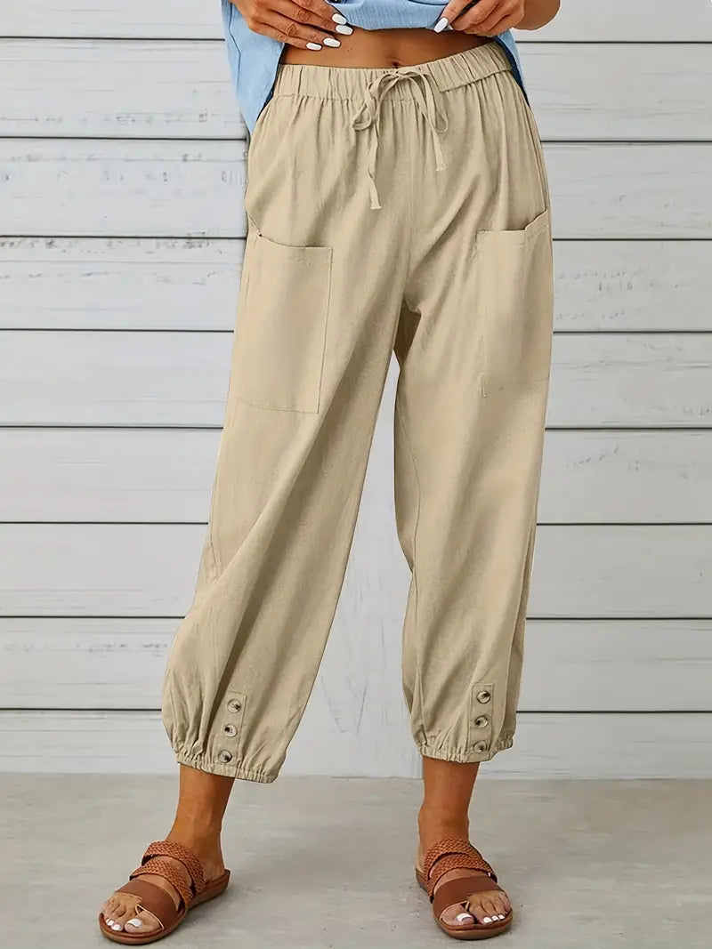 Short summer pants for women | drawstring