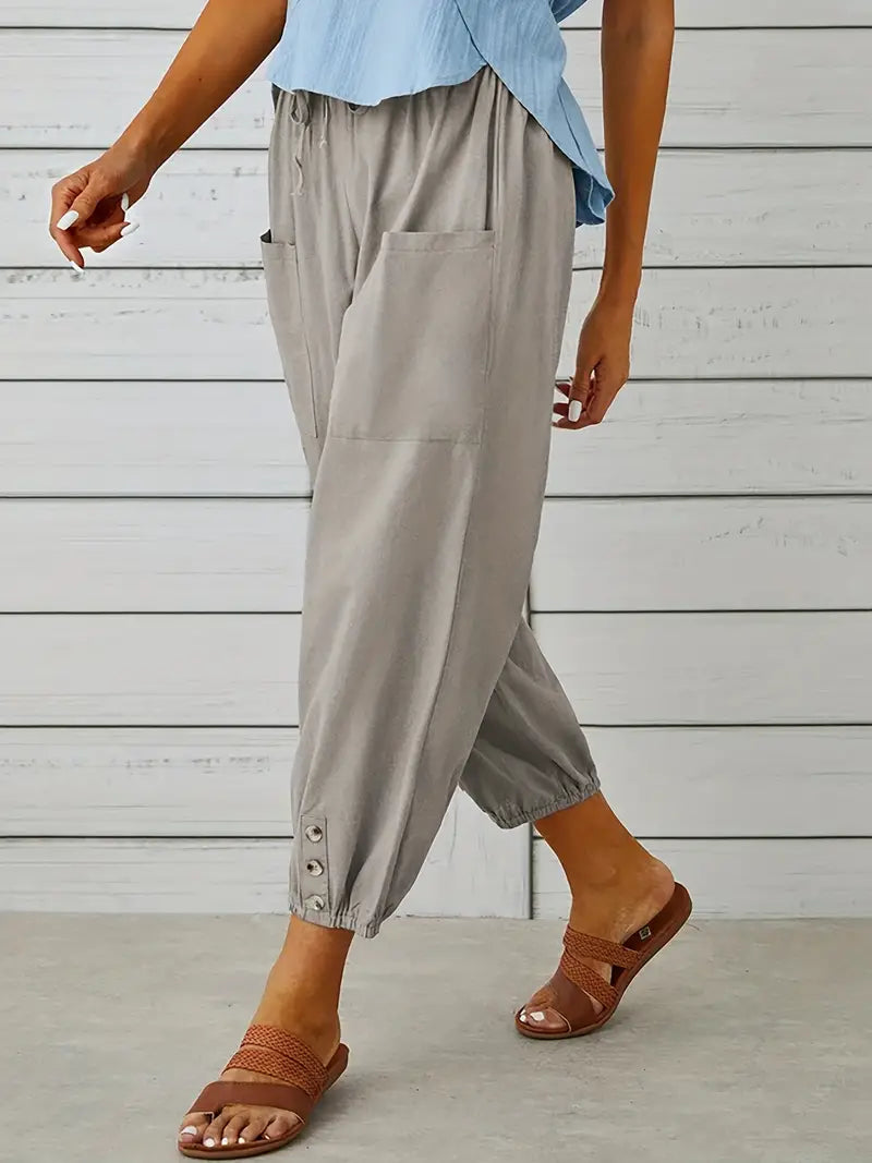 Short summer pants for women | drawstring