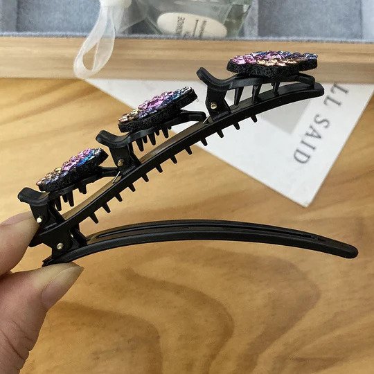 GemClips™ Stone Braided Hair Clips