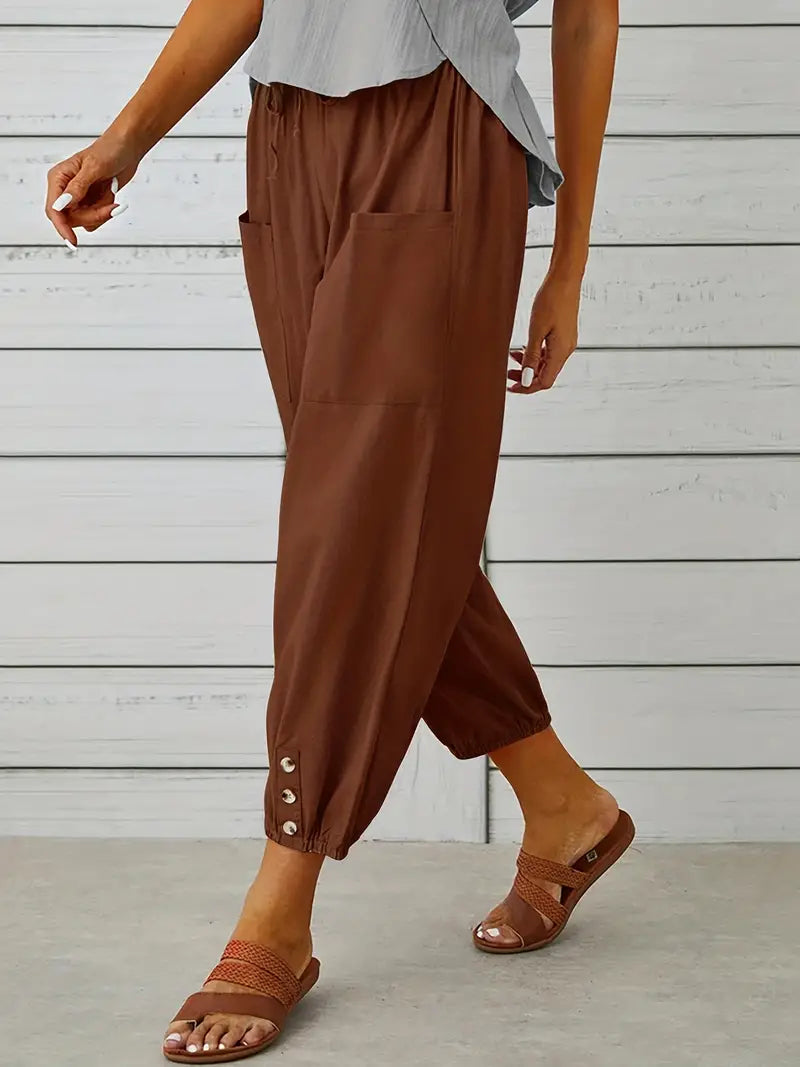 Short summer pants for women | drawstring