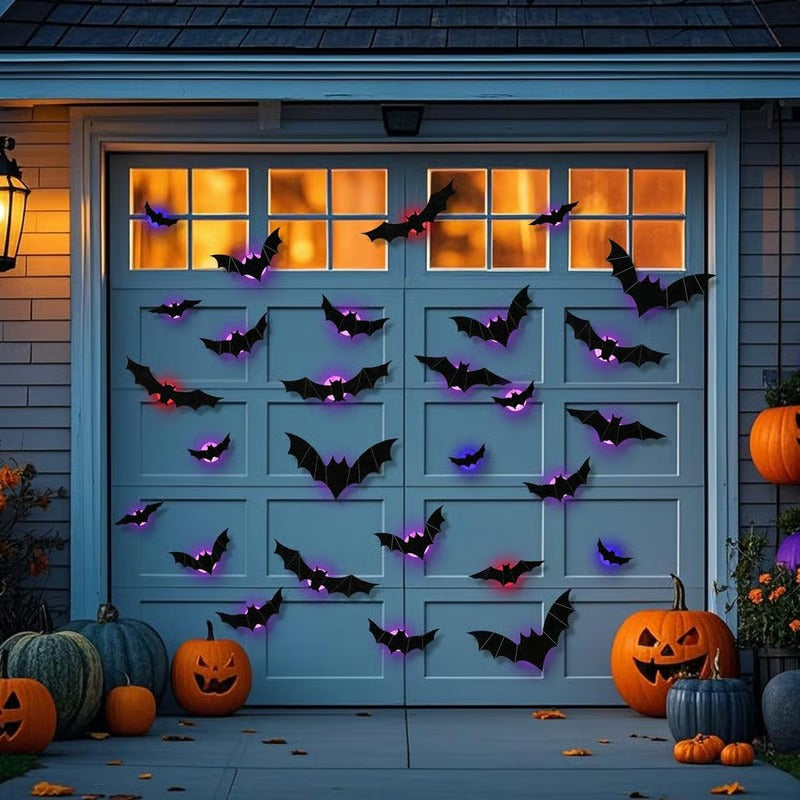 LumiBats™ Gleaming Halloween Accent