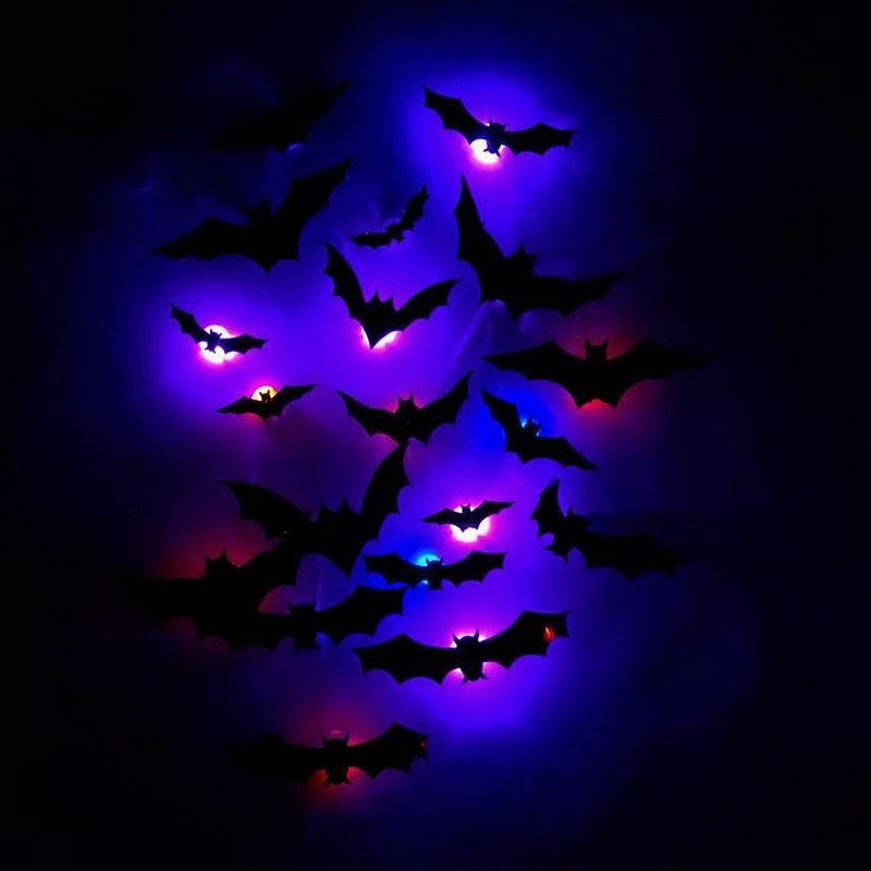 LumiBats™ Gleaming Halloween Accent