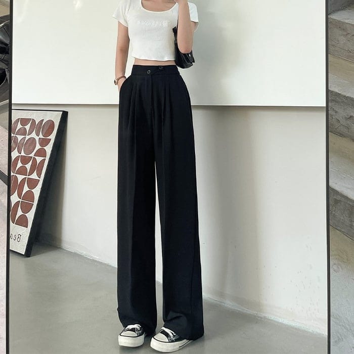 Aloisia™ Wide-Leg High-Waisted Pants