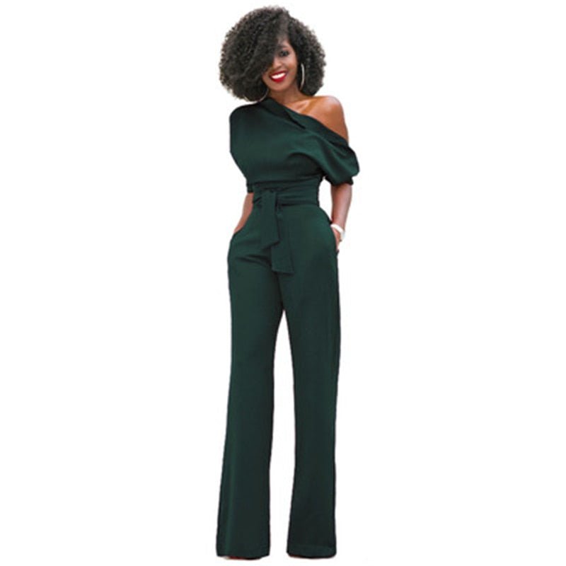 Asymmetrical Elegant Jumpsuit for Women | Formal