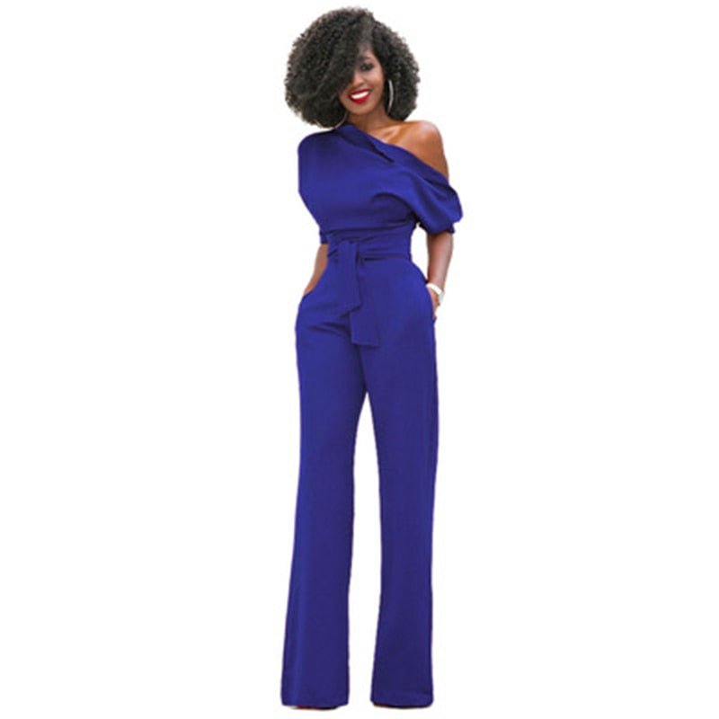 Asymmetrical Elegant Jumpsuit for Women | Formal