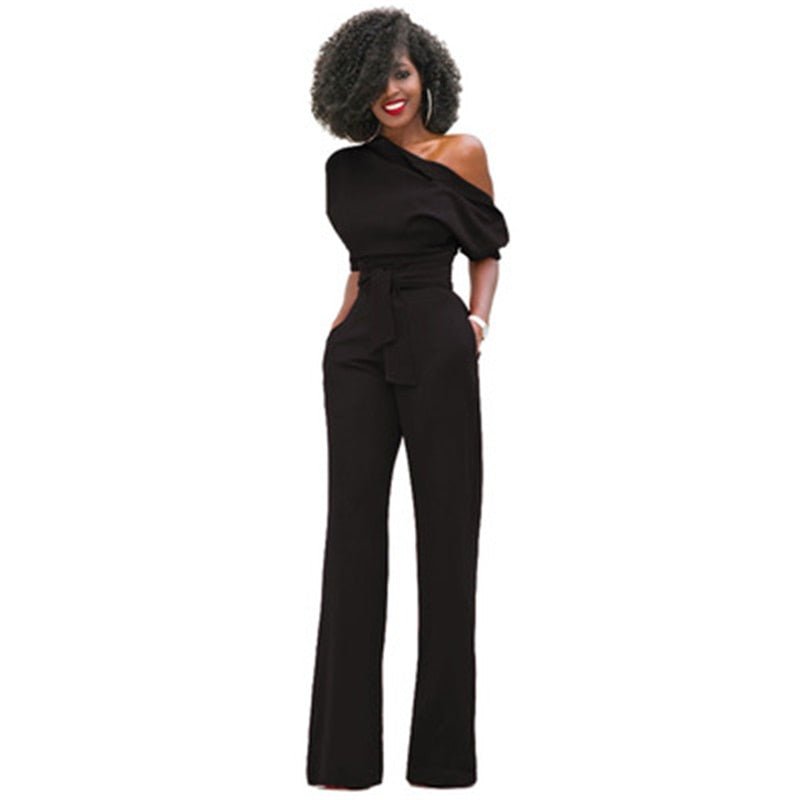 Asymmetrical Elegant Jumpsuit for Women | Formal