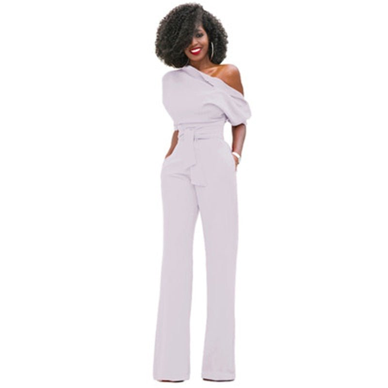 Asymmetrical Elegant Jumpsuit for Women | Formal